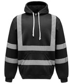 Yoko Hi-Vis Pull Over Hoodie Black