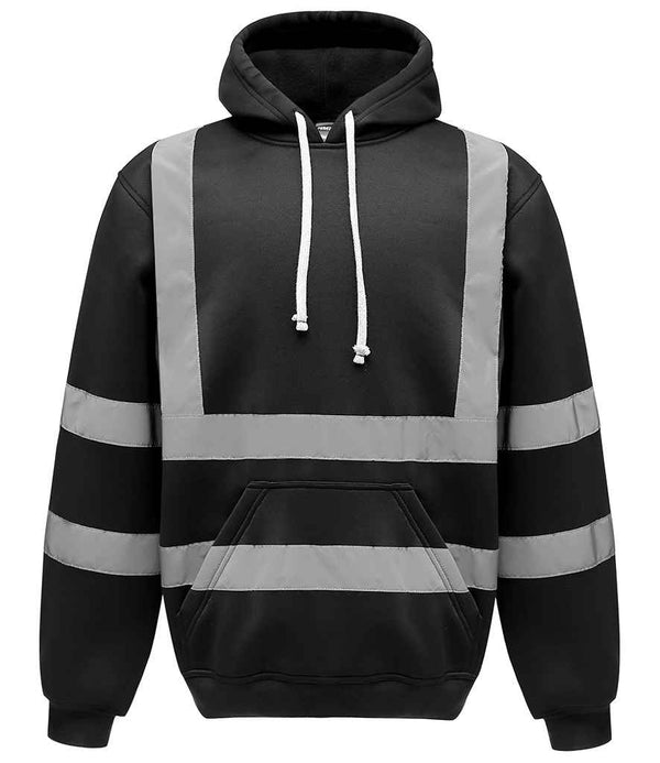 Yoko Hi-Vis Pull Over Hoodie Black