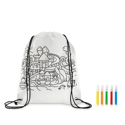 Branded Non woven kids bag with pens