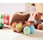 Branded 6 chalk eggs in box