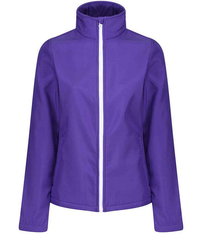 Regatta Ladies Ablaze Printable Soft Shell Jacket Vibrant Purple/Black
