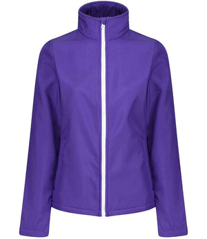 Regatta Ladies Ablaze Printable Soft Shell Jacket Vibrant Purple/Black