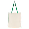 5oz NATURAL cotton shopper bag with piping trim + handles