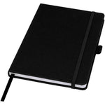 Branded Honua A5 recycled paper notebook with recycled PET cover