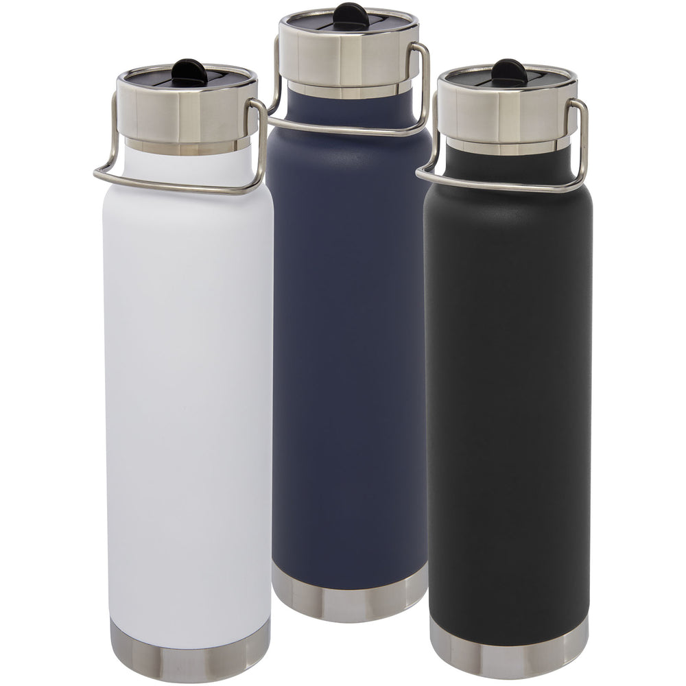 Branded Thor 750 ml copper vacuum insulated sport bottle