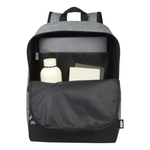 Branded Reclaim 15" GRS recycled two-tone laptop backpack 14L