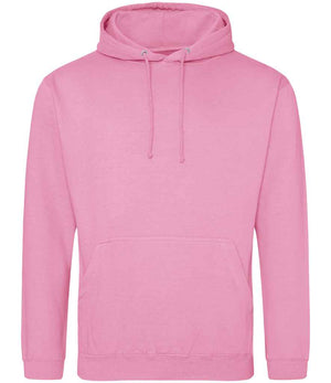AWDis College Hoodie Candyfloss Pink