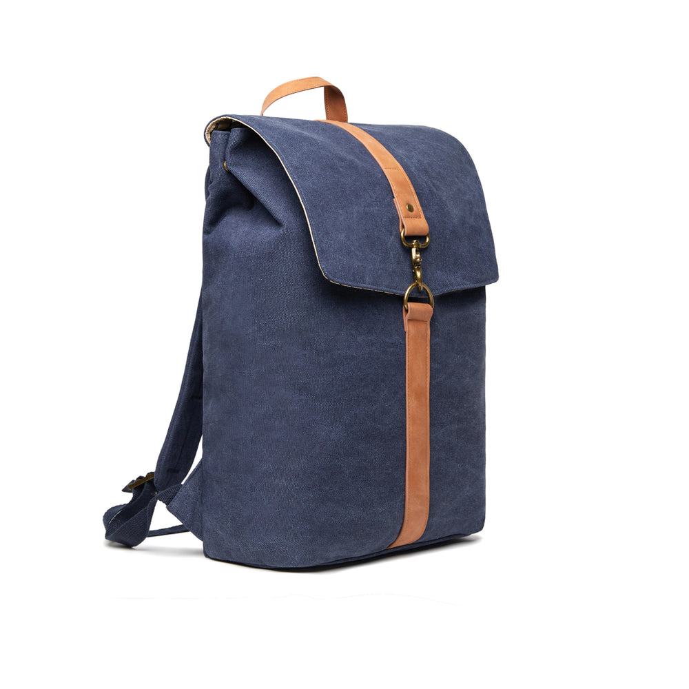 Branded VINGA Bosler backpack GRS recycled canvas
