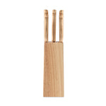 Branded 5 piece knife set in base