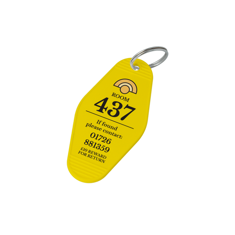 Retro Hotel Keyring