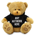 Branded Black Hoodie Bear