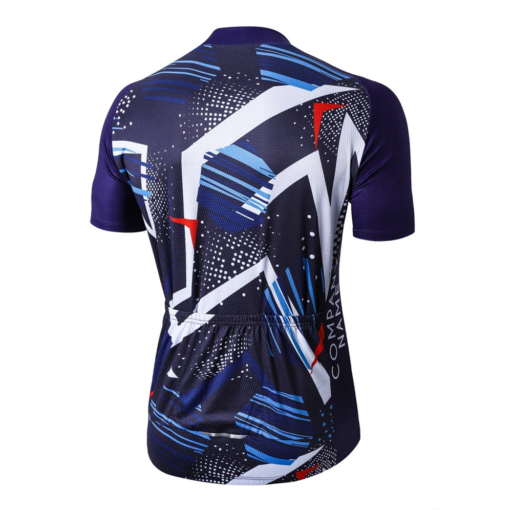 Raglan Unisex Sublimated Stand Collar Short Sleeves Cycling Jersey - 150gsm