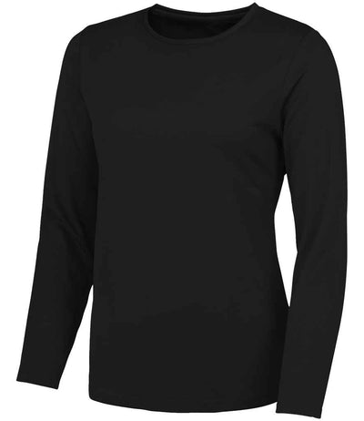 Branded AWDis Ladies Cool Long Sleeve T-Shirt