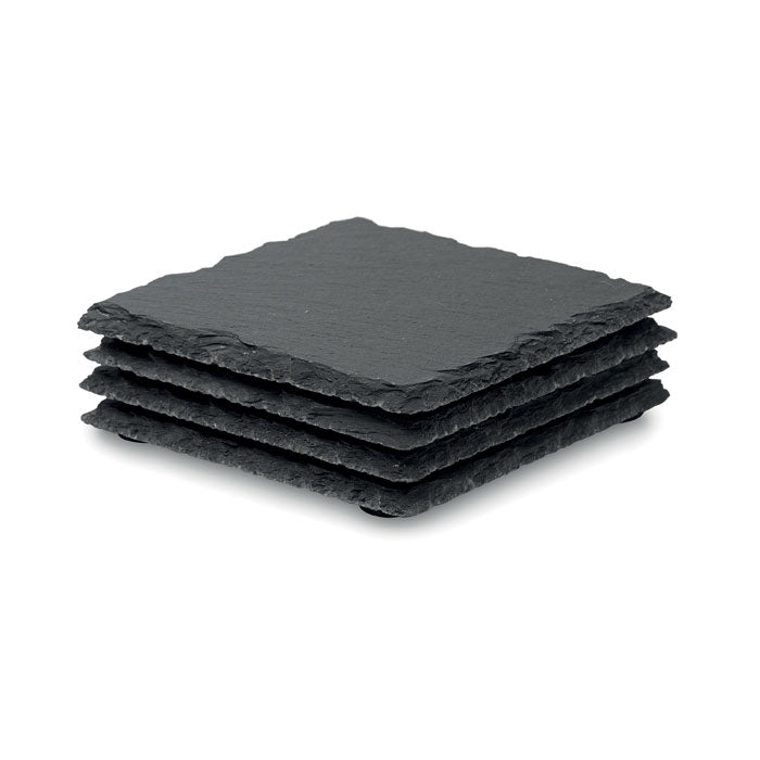 Branded Slate coasters with EVA bottom