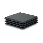 Branded Slate coasters with EVA bottom