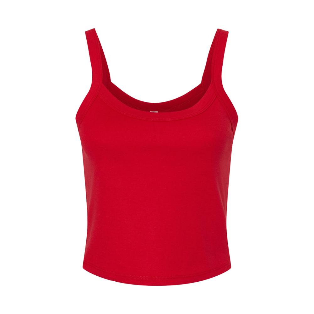 Bella Ladies Micro Rib Spaghetti Strap Tank Top