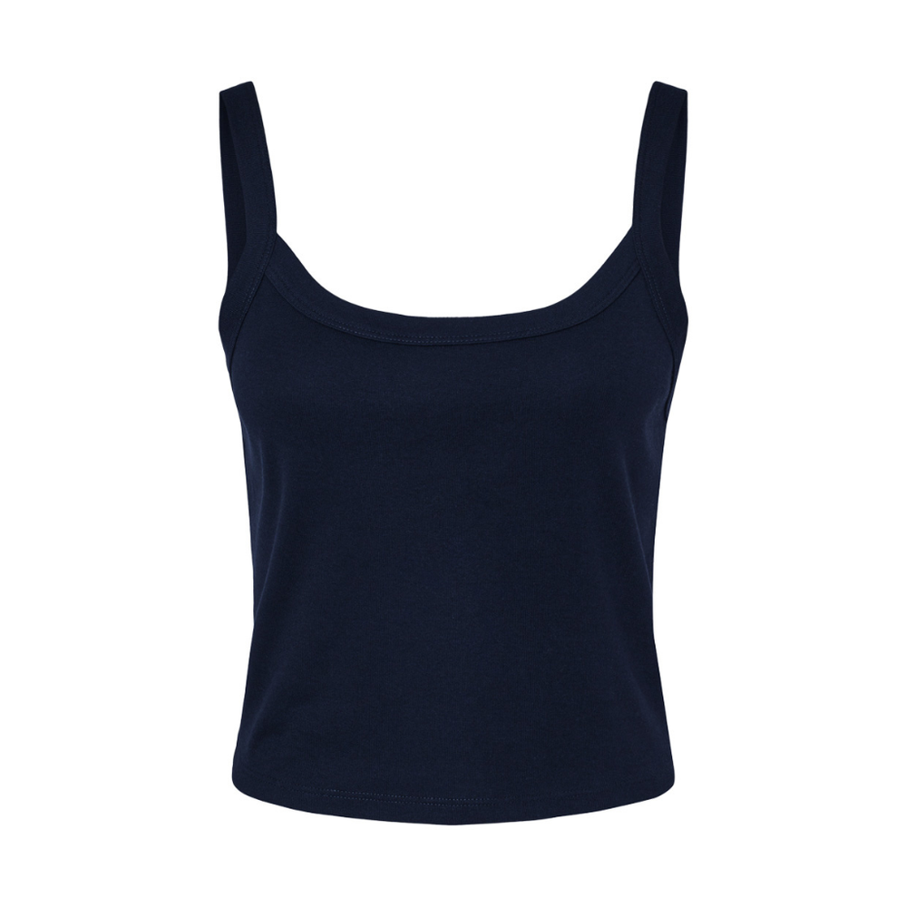 Bella Ladies Micro Rib Spaghetti Strap Tank Top