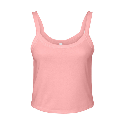 Bella Ladies Micro Rib Spaghetti Strap Tank Top