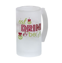 Frosted Glass Beer Stein