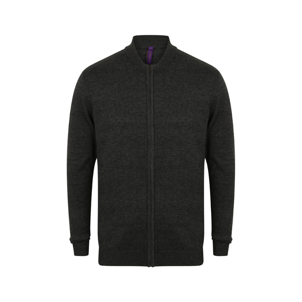 Henbury Unisex Zip Through Cardigan