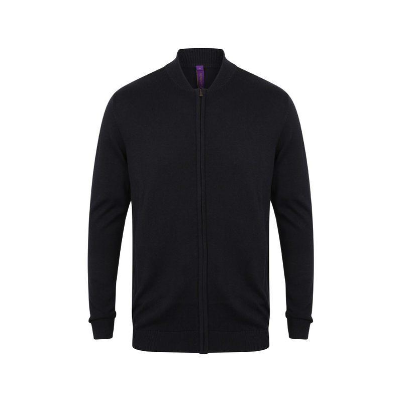 Henbury Unisex Zip Through Cardigan