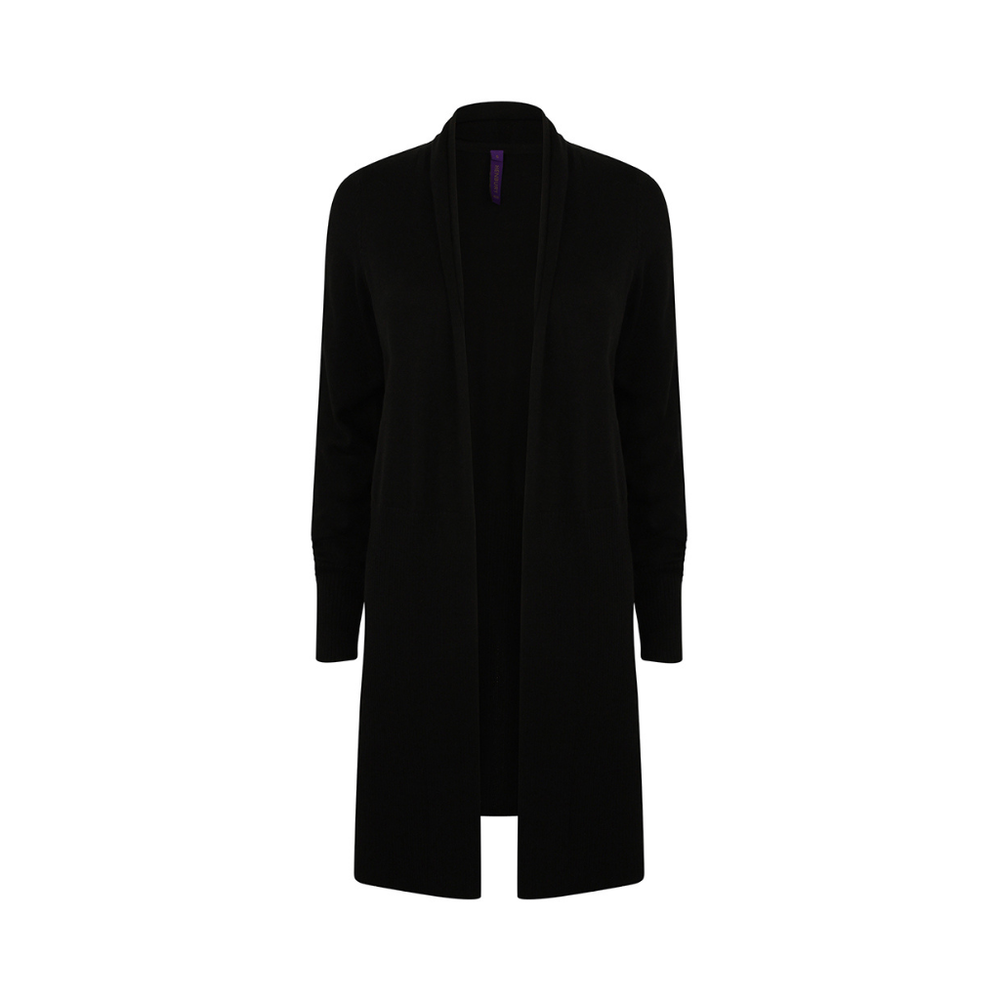 Henbury Ladies Longline Open Cardigan