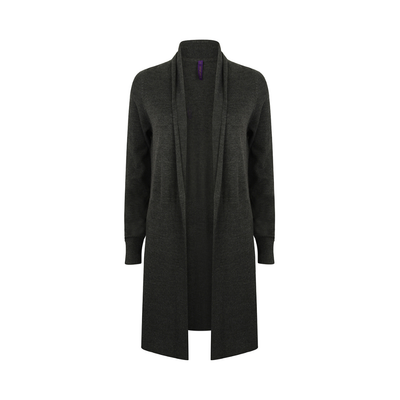 Henbury Ladies Longline Open Cardigan
