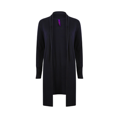Henbury Ladies Longline Open Cardigan