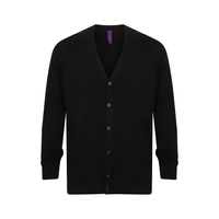 Henbury Lightweight Cotton Acrylic V Neck Cardigan