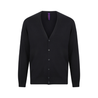 Henbury Lightweight Cotton Acrylic V Neck Cardigan