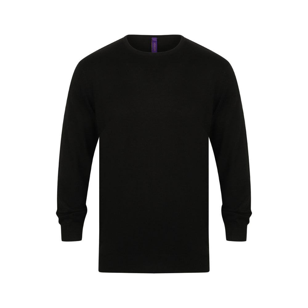 Henbury Lightweight Cotton Acrylic Crew Neck Sweater