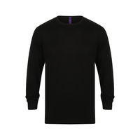 Henbury Lightweight Cotton Acrylic Crew Neck Sweater