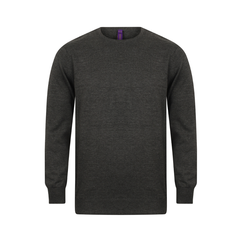 Henbury Lightweight Cotton Acrylic Crew Neck Sweater