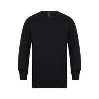 Henbury Lightweight Cotton Acrylic Crew Neck Sweater