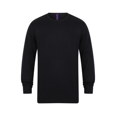 Henbury Lightweight Cotton Acrylic Crew Neck Sweater