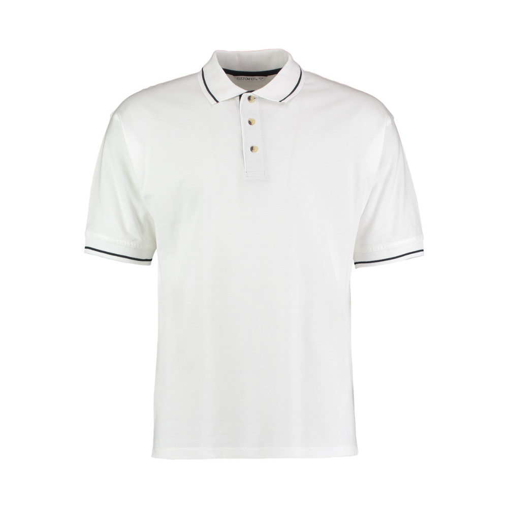 Kustom Kit St Mellion Tipped Cotton Piqué Polo Shirt