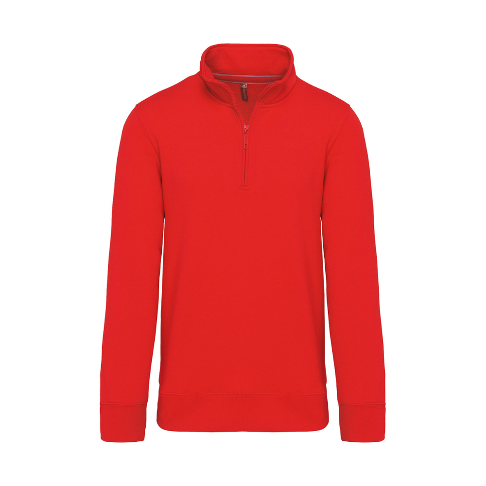 Kariban Zip Neck Sweatshirt