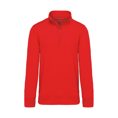 Kariban Zip Neck Sweatshirt