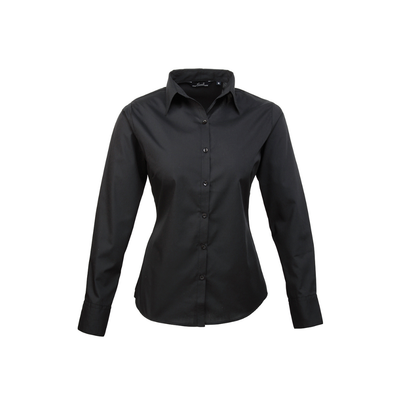 Premier Ladies Long Sleeve Poplin Blouse