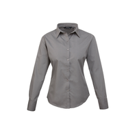 Premier Ladies Long Sleeve Poplin Blouse