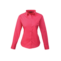 Premier Ladies Long Sleeve Poplin Blouse