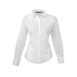 Premier Ladies Long Sleeve Poplin Blouse