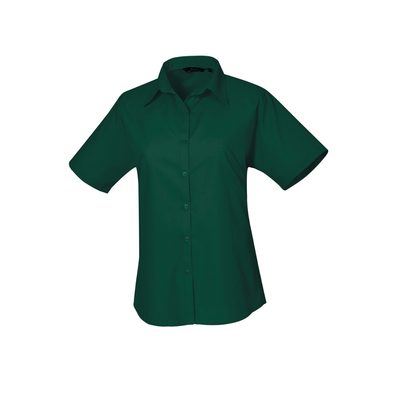 Premier Ladies Short Sleeve Poplin Blouse