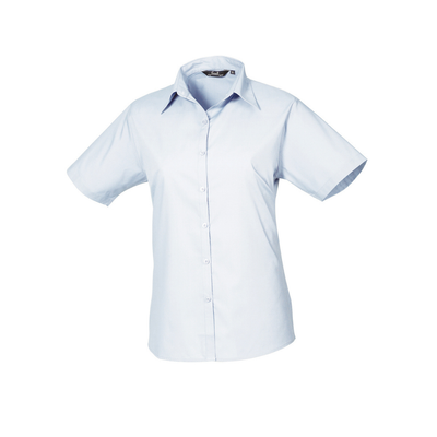 Premier Ladies Short Sleeve Poplin Blouse