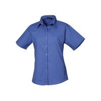 Premier Ladies Short Sleeve Poplin Blouse