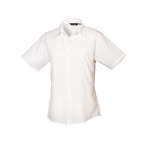 Premier Ladies Short Sleeve Poplin Blouse