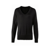 Premier Ladies Knitted Cotton Acrylic V Neck Sweater