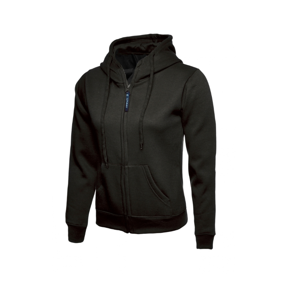 Ladies Classic Full Zip Hooded Sweatshirt