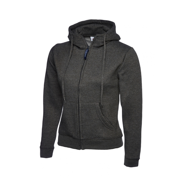 Ladies Classic Full Zip Hooded Sweatshirt