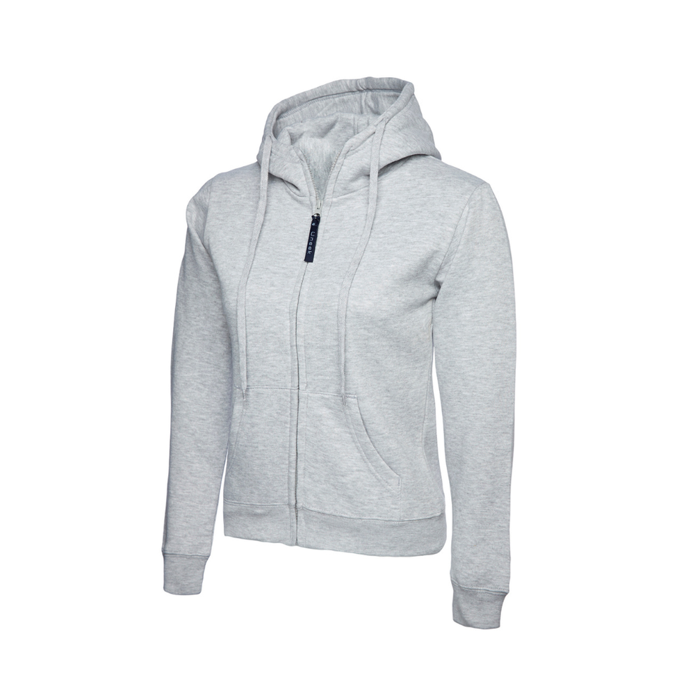 Ladies Classic Full Zip Hooded Sweatshirt